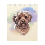 Yorkshire Terrier Portrait Print Curtain