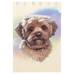 Yorkshire Terrier Portrait Print Curtain