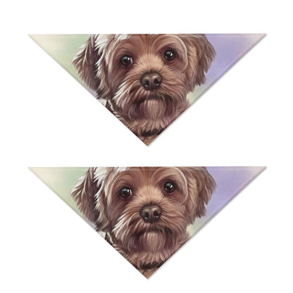 Yorkshire Terrier Portrait Print Dog Bandana