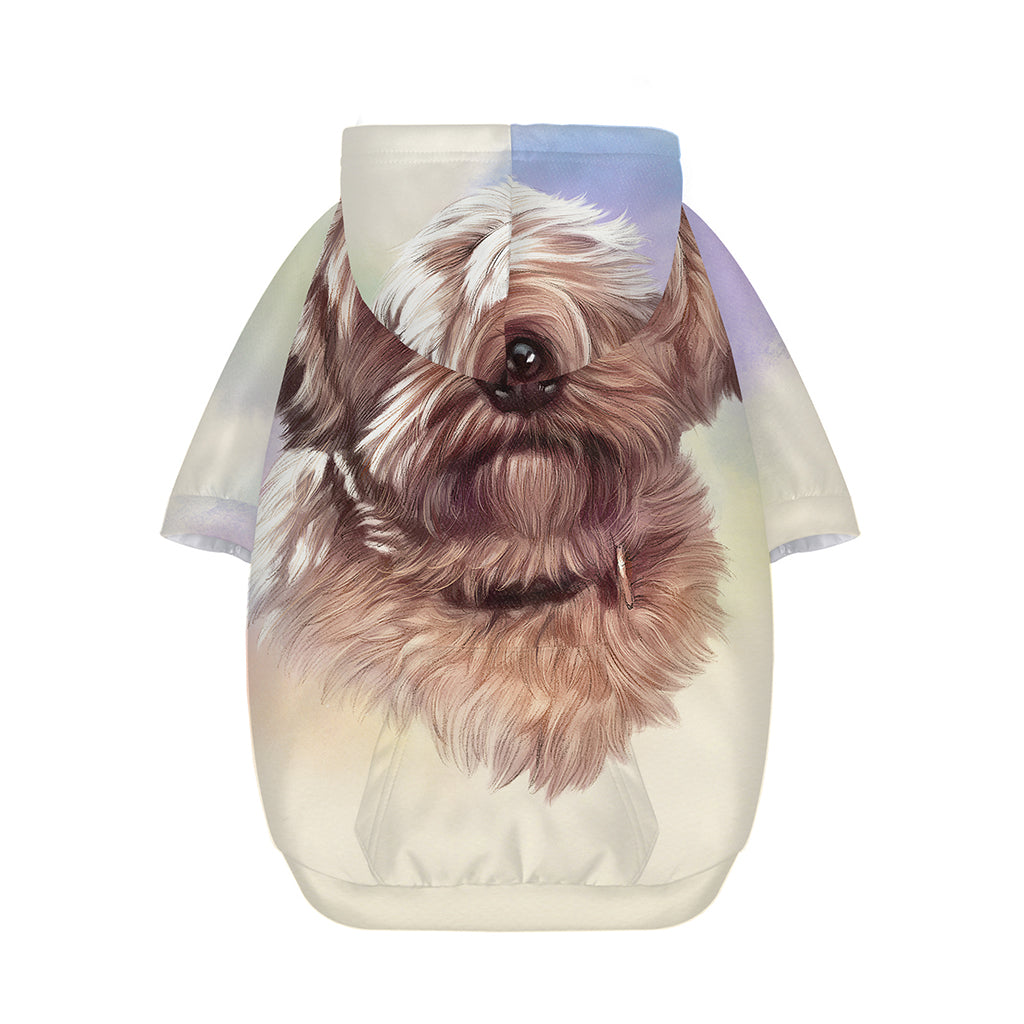 Yorkshire Terrier Portrait Print Dog Zip Up Hoodie