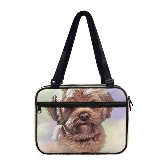 Yorkshire Terrier Portrait Print Double Strap Bible Bag