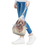 Yorkshire Terrier Portrait Print Drawstring Bag