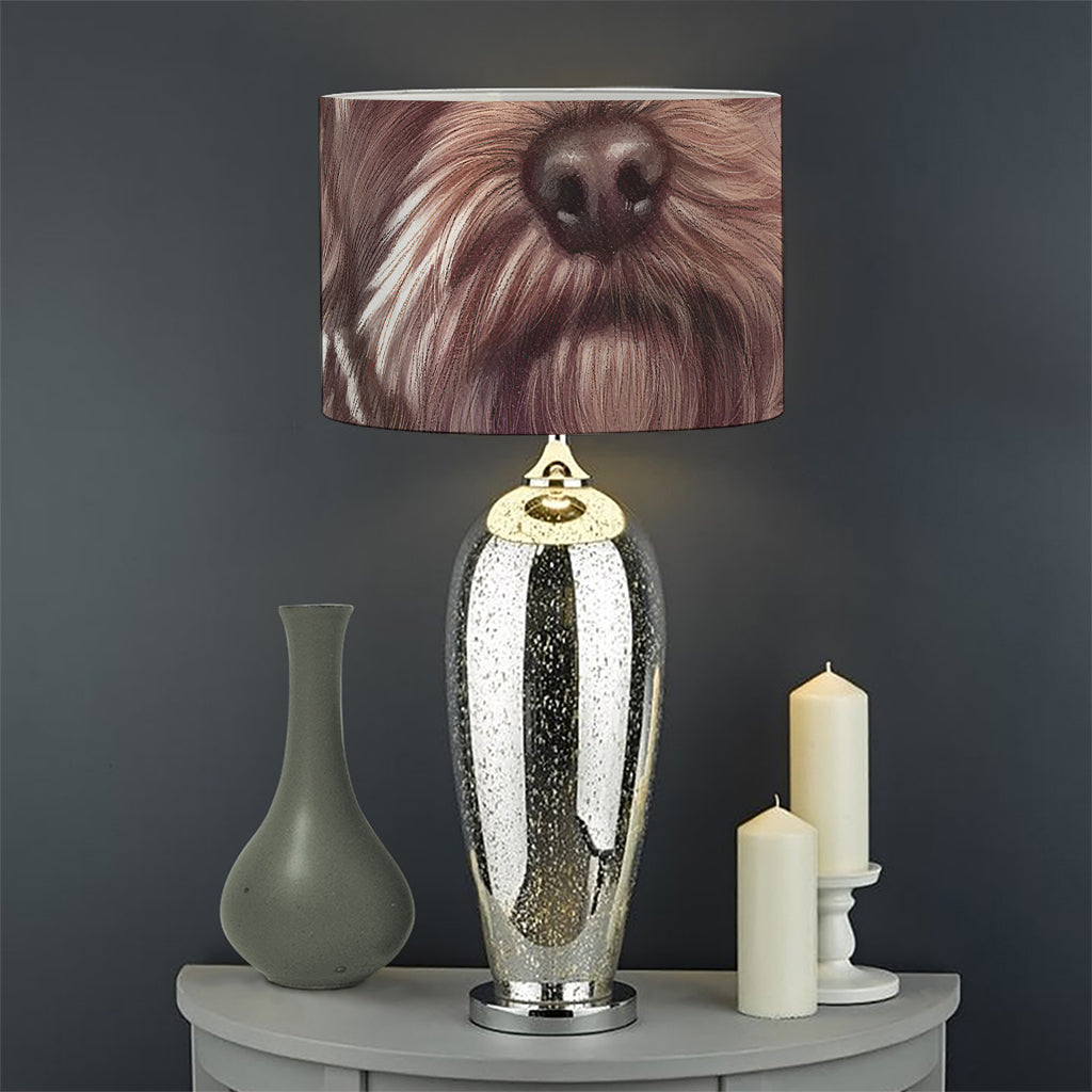 Yorkshire Terrier Portrait Print Drum Lamp Shade