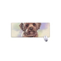 Yorkshire Terrier Portrait Print Extended Mouse Pad