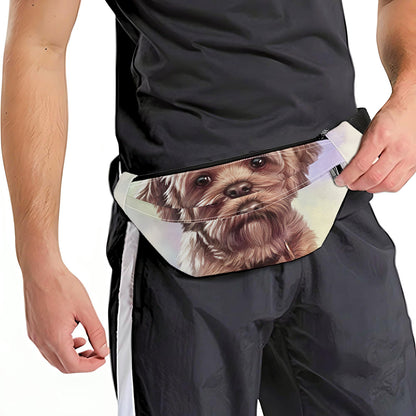 Yorkshire Terrier Portrait Print Fanny Pack