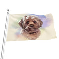 Yorkshire Terrier Portrait Print Flag