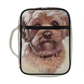 Yorkshire Terrier Portrait Print Front Pocket Bible Bag