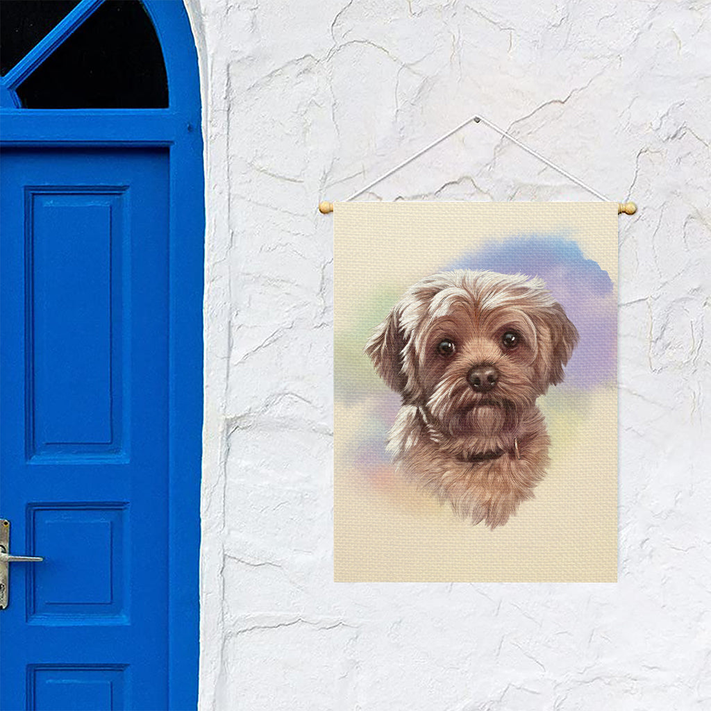 Yorkshire Terrier Portrait Print Garden Flag