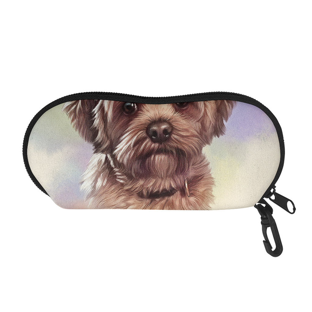 Yorkshire Terrier Portrait Print Glasses Case