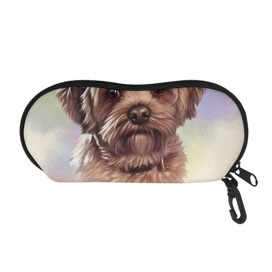 Yorkshire Terrier Portrait Print Glasses Case