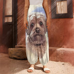 Yorkshire Terrier Portrait Print Harem Pants
