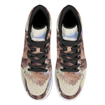 Yorkshire Terrier Portrait Print High Top Leather Sneakers