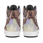 Yorkshire Terrier Portrait Print High Top Leather Sneakers