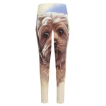 Yorkshire Terrier Portrait Print High-Waisted Pocket Leggings