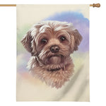 Yorkshire Terrier Portrait Print House Flag