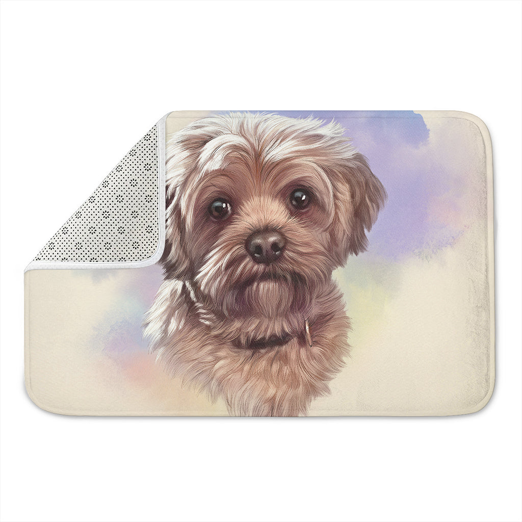 Yorkshire Terrier Portrait Print Indoor Door Mat