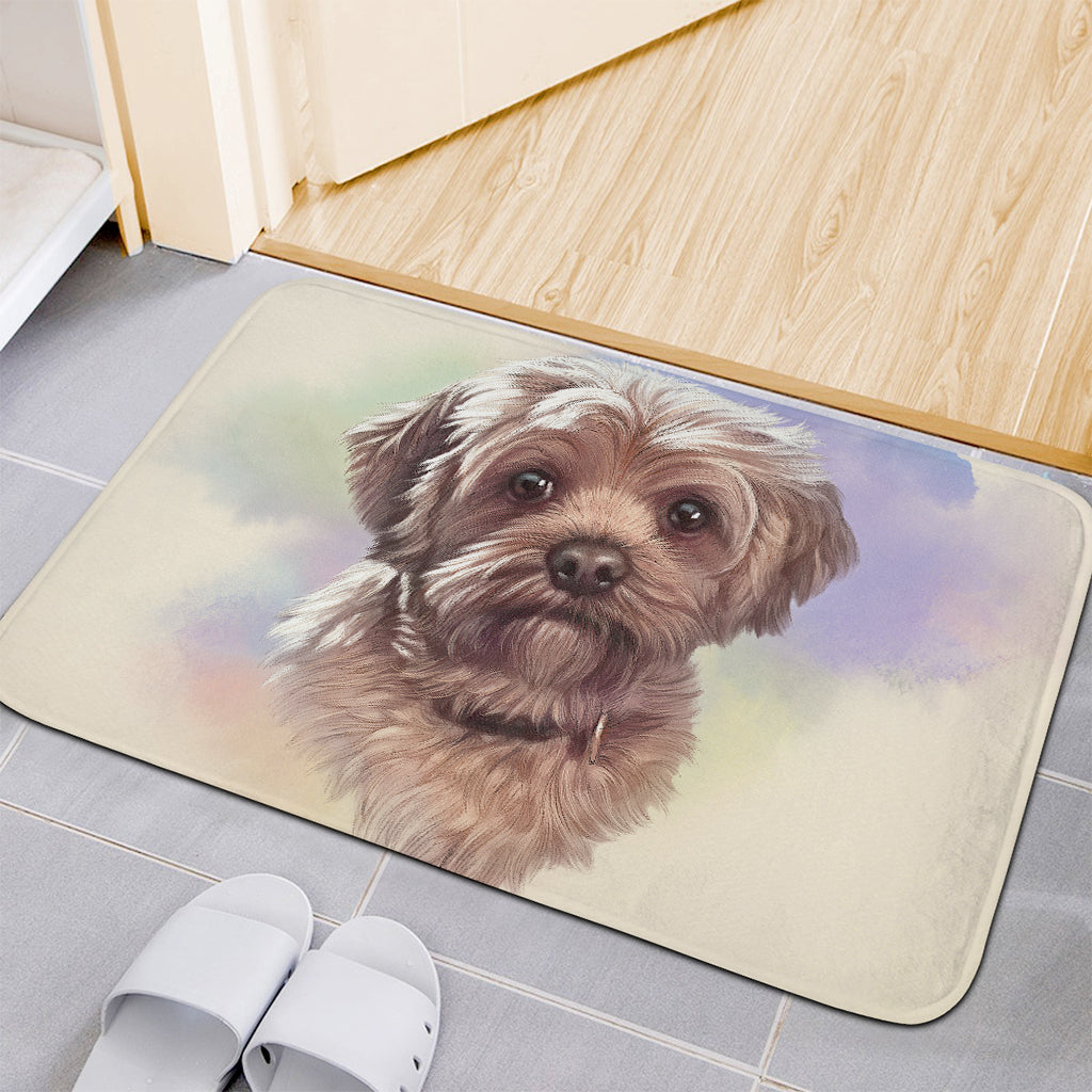 Yorkshire Terrier Portrait Print Indoor Door Mat