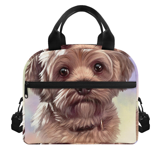 Yorkshire Terrier Portrait Print Insulated Lunch Bag