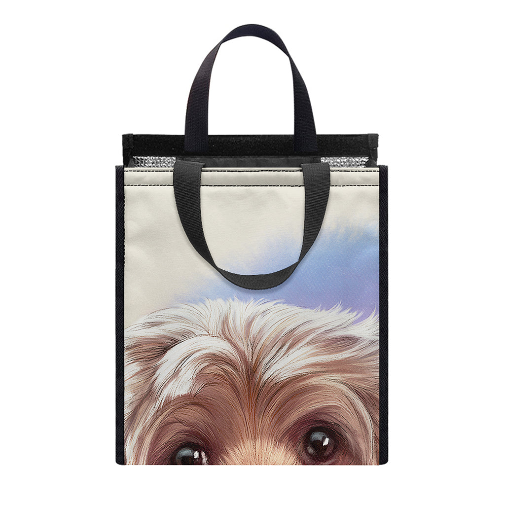 Yorkshire Terrier Portrait Print Insulated Lunch Tote