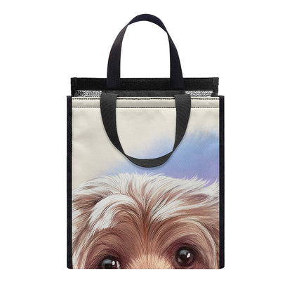 Yorkshire Terrier Portrait Print Insulated Lunch Tote