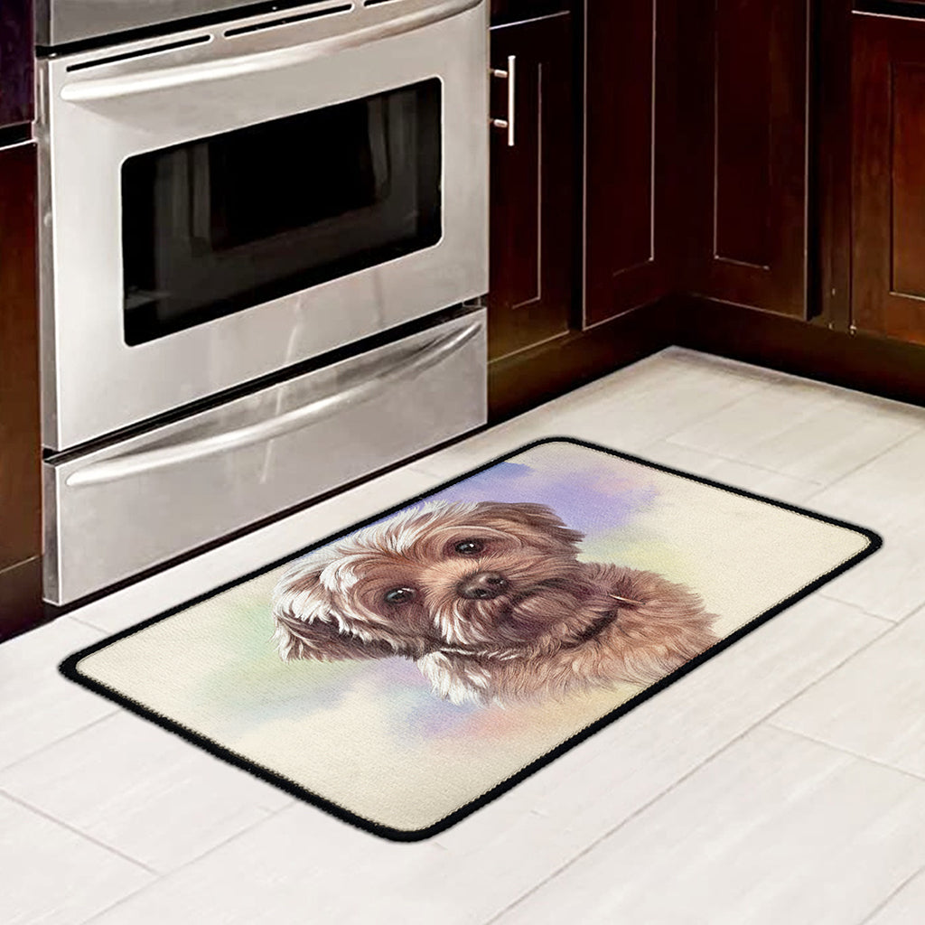 Yorkshire Terrier Portrait Print Kitchen Mat