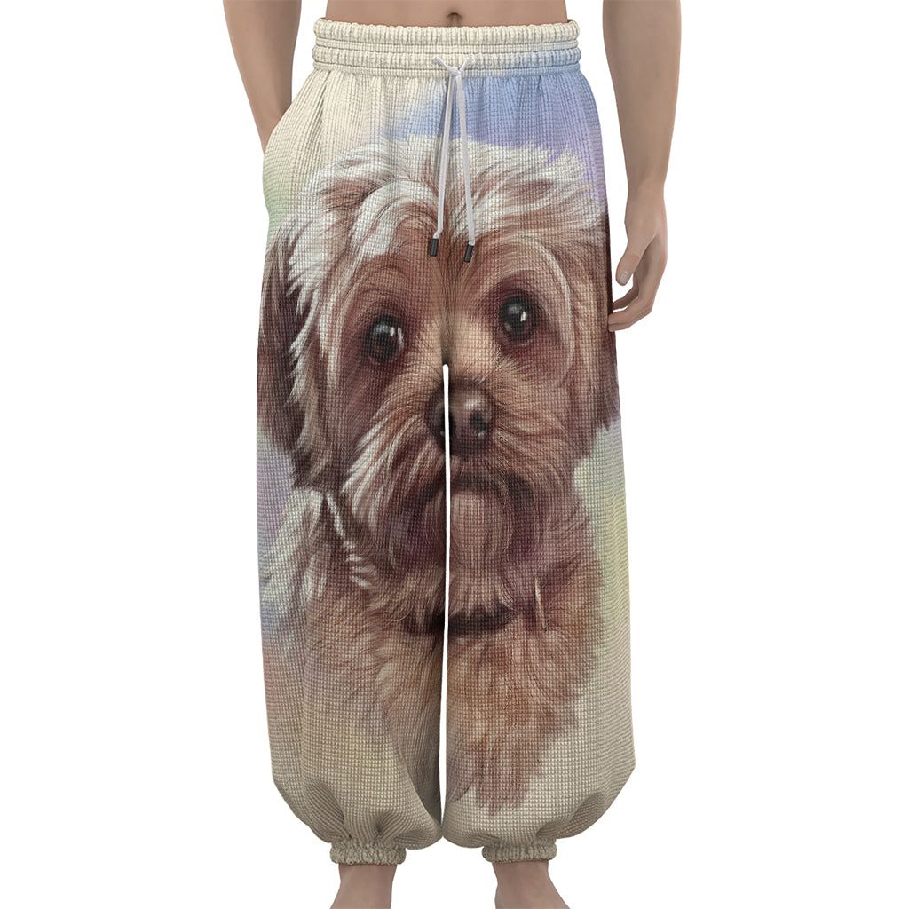 Yorkshire Terrier Portrait Print Lantern Pants