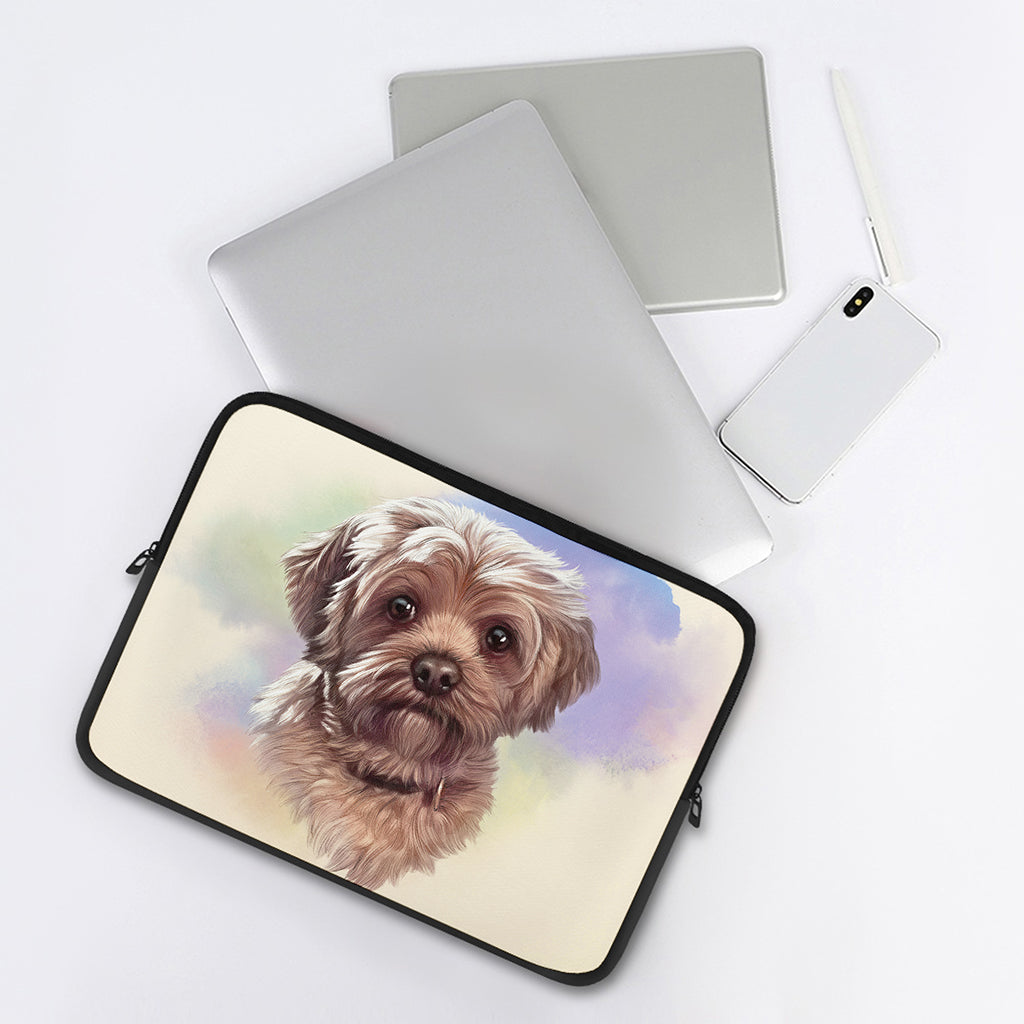 Yorkshire Terrier Portrait Print Laptop Sleeve