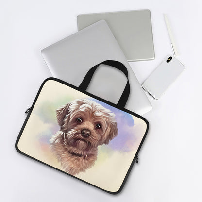 Yorkshire Terrier Portrait Print Laptop Sleeve With Handle