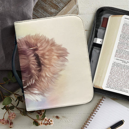Yorkshire Terrier Portrait Print Leather Bible Cover