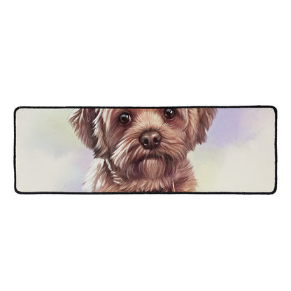 Yorkshire Terrier Portrait Print Long Kitchen Mat