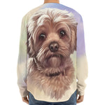 Yorkshire Terrier Portrait Print Long Sleeve Baseball Jersey