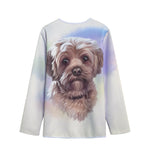Yorkshire Terrier Portrait Print Long Sleeve Short Coat