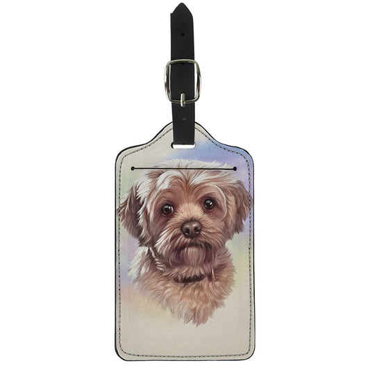 Yorkshire Terrier Portrait Print Luggage Tag