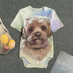 Yorkshire Terrier Portrait Print Men's Bodysuit