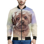 Yorkshire Terrier Portrait Print Men's Bomber Jacket