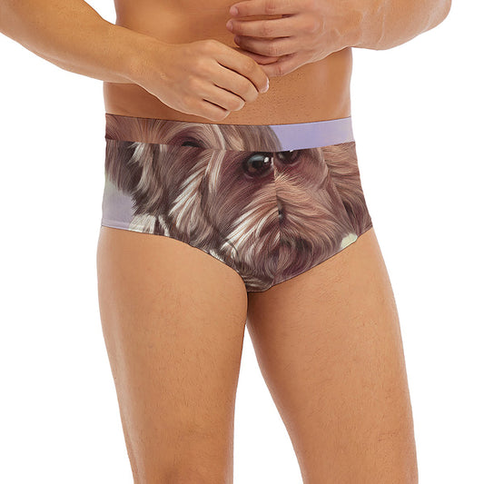 Yorkshire Terrier Portrait Print Men's Briefs