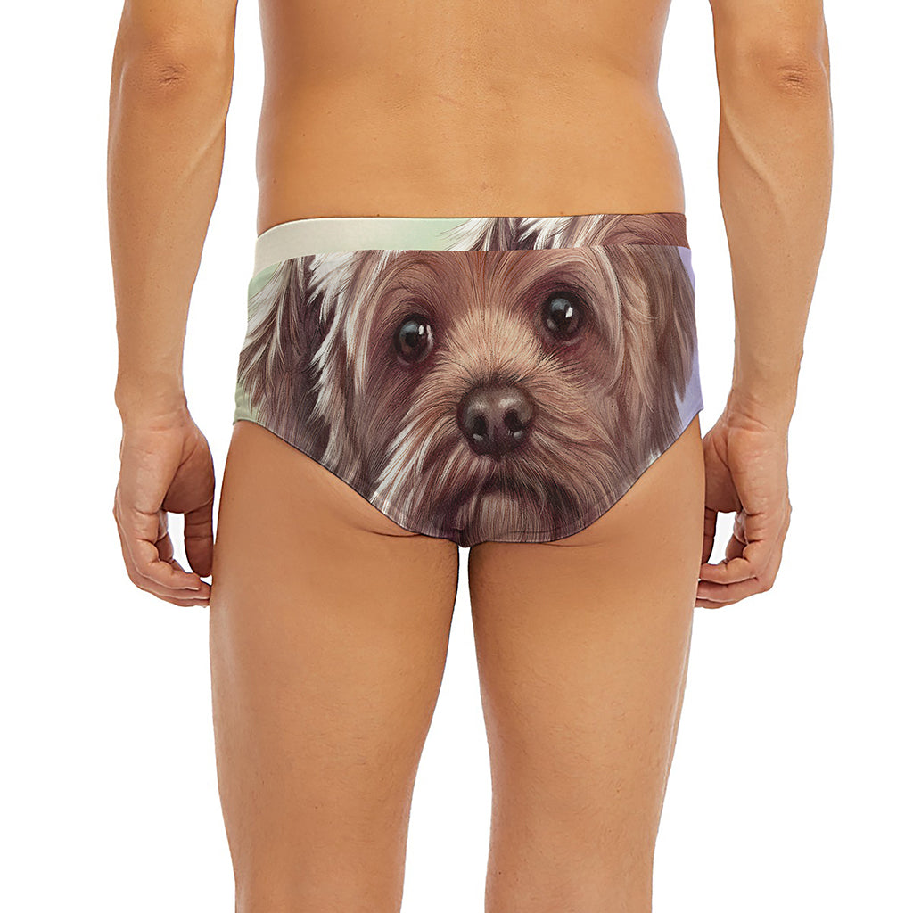 Yorkshire Terrier Portrait Print Men's Briefs