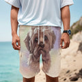 Yorkshire Terrier Portrait Print Men's Cargo Shorts