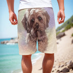 Yorkshire Terrier Portrait Print Men's Cargo Shorts