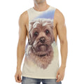 Yorkshire Terrier Portrait Print Men's Muscle Tank Top