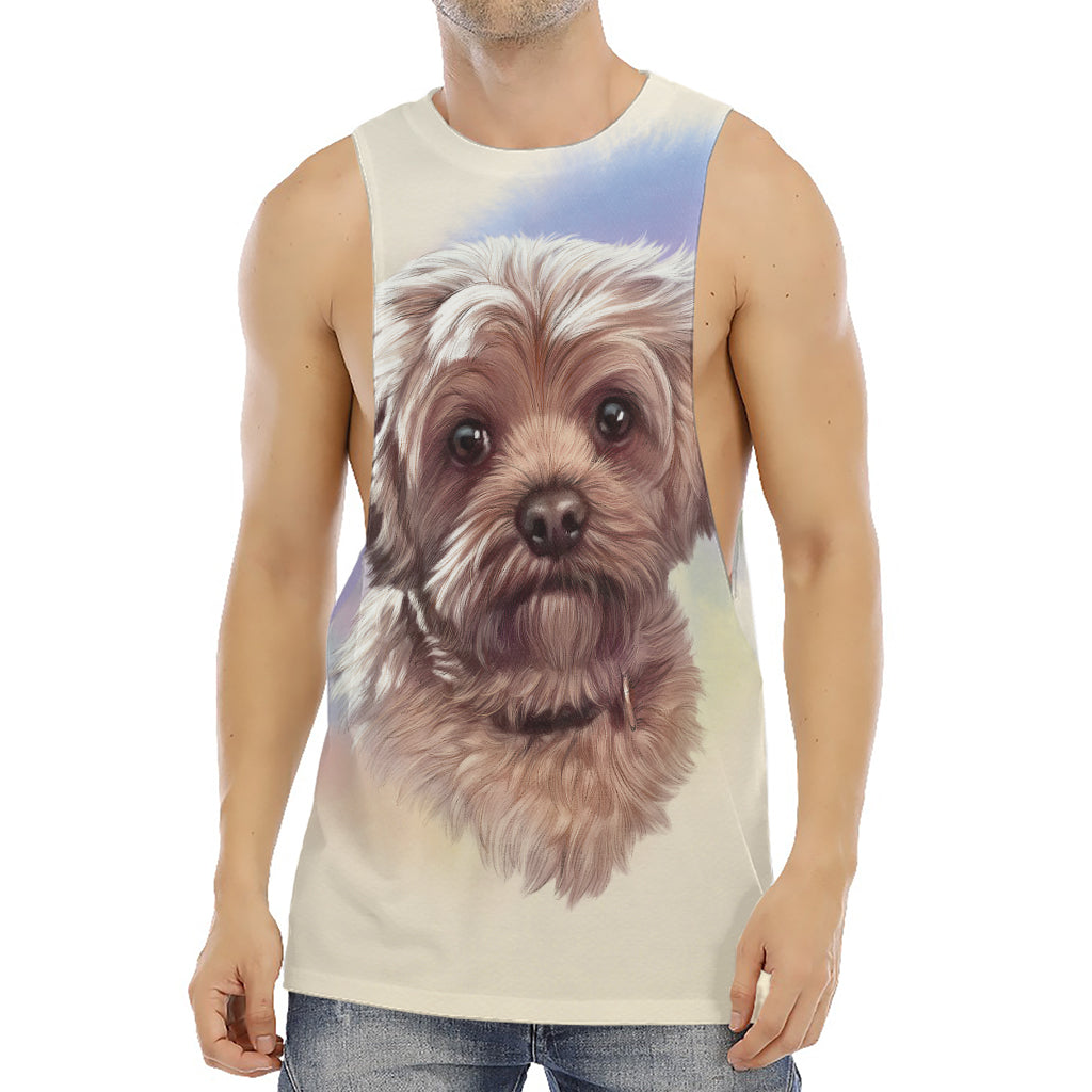 Yorkshire Terrier Portrait Print Men's Muscle Tank Top