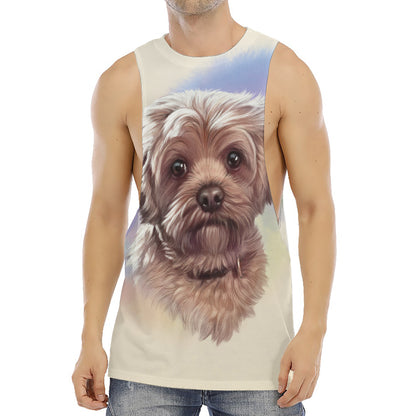Yorkshire Terrier Portrait Print Men's Muscle Tank Top