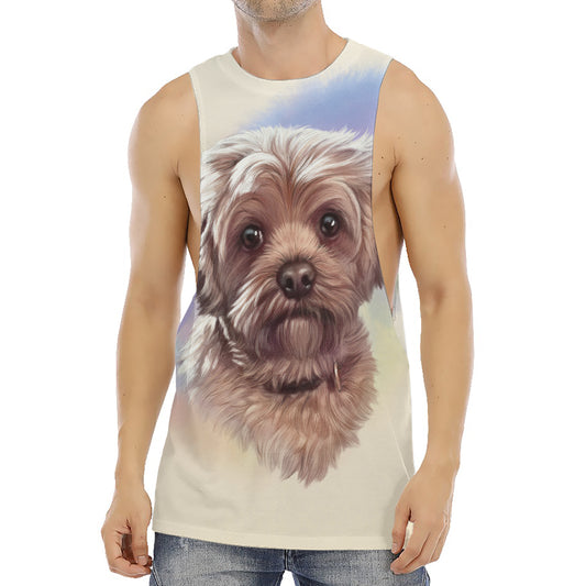 Yorkshire Terrier Portrait Print Men's Muscle Tank Top