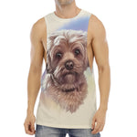 Yorkshire Terrier Portrait Print Men's Muscle Tank Top