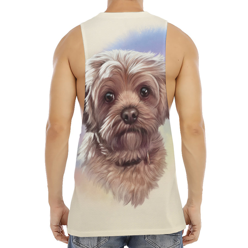 Yorkshire Terrier Portrait Print Men's Muscle Tank Top