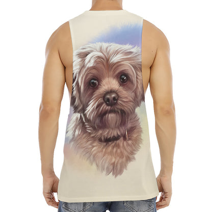 Yorkshire Terrier Portrait Print Men's Muscle Tank Top