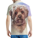 Yorkshire Terrier Portrait Print Men's Polo Shirt