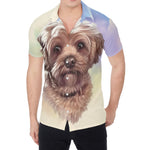 Yorkshire Terrier Portrait Print Men's Shirt