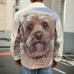 Yorkshire Terrier Portrait Print Men's Shirt Jacket