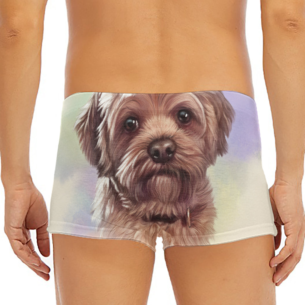Yorkshire Terrier Portrait Print Men's Short Boxer Briefs